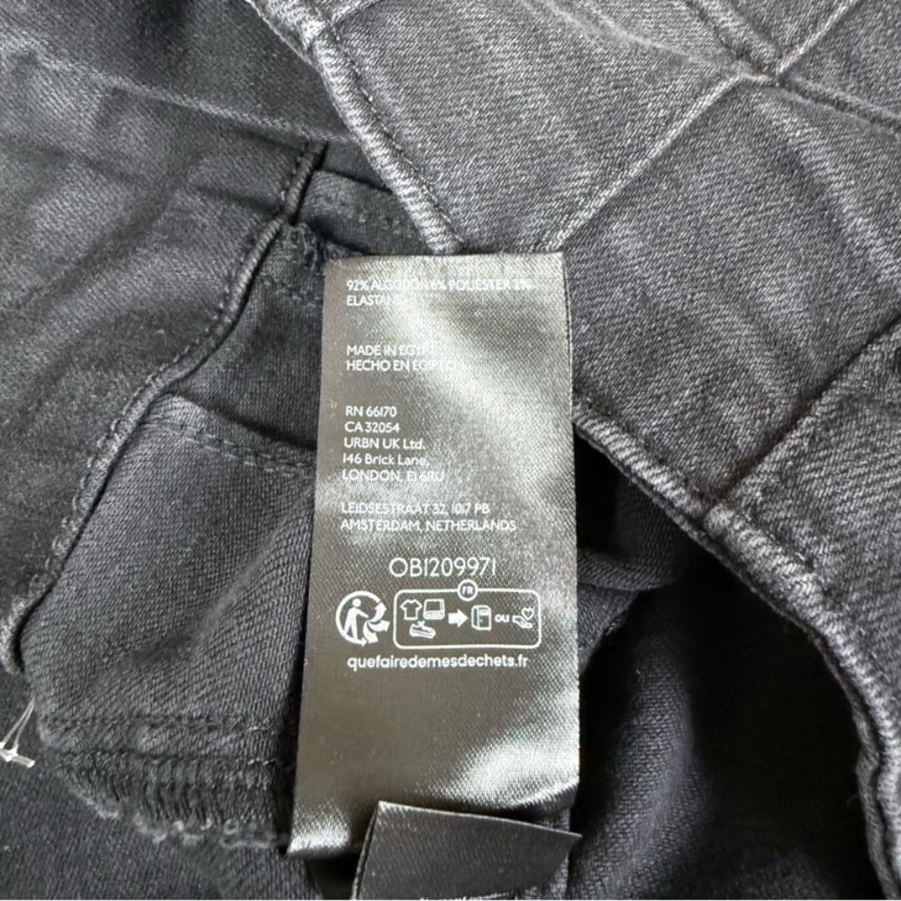 Free People x We The Free Jayde Retro High Rise Flare Stretch Jeans Onyx 25 - Picture 15 of 17